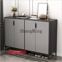 Шкаф для обуви CL для прихожей, Простой современный шкаф-консоль, Вместительная популярная обувница в коридор