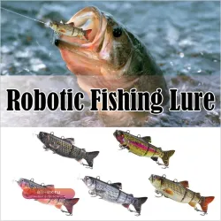 Роботизированная приманка-рыбка с пропеллером 90мм/20г, перезаряжаемая, со светодиодом, H7F6