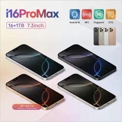 Смартфон Global Version i16 Pro Max: 6.8", 16GB RAM, 1TB ROM, Dual SIM, Google Play, камеры 24+48MP, батарея 6800mAh