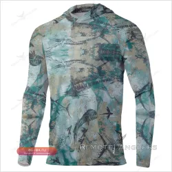 Мужская футболка с капюшоном SPELISPOS для защиты от солнца UPF 50+