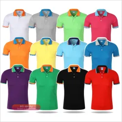 Мужская поло с коротким рукавом, дышащая сетка, воротник, весенне-летняя коллекция, оранжево-фиолетовая, другие цвета