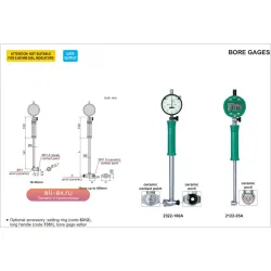Микрометр процентный для измерения внутреннего диаметра Insize 2322-160A (18-160 мм)