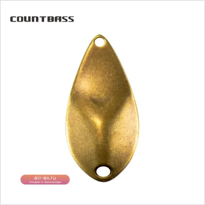 Заготовки для блесен COUNTBASS 50 шт. (1.6г & 3г) латунь для рыбалки на лосося, форель, окуня, щуку
