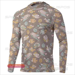 Мужская худи SPELISPOS с длинным рукавом для рыбалки и спорта: легкая, дышащая, защита от солнца UPF 50+