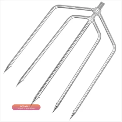 Трезубец для рыбалки SANLIKE из нержавеющей стали с острыми зубьями