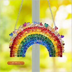 Подвески-ловец солнца для детских праздников и подарков на День Святого Валентина из радужного хрустального стекла