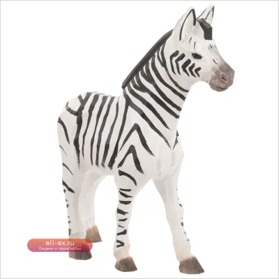 Статуэтка зебры из дерева для декора стола