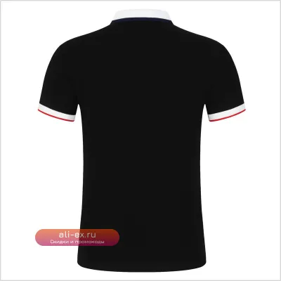 Летняя мужская поло 100% хлопок с логотипом компании