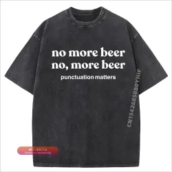 Футболка "Больше пива!" мужская/женская, хлопок, винтажный принт