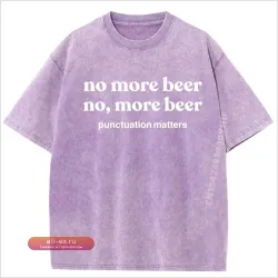 Футболка "Больше пива!" мужская/женская, хлопок, винтажный принт