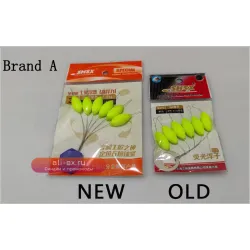 Желтые поплавки "Семь звезд" для карповой ловли (60/40 пачек, 6 шт./пачка)