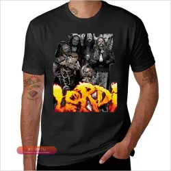 Футболка с принтом группы Lordi для фанатов