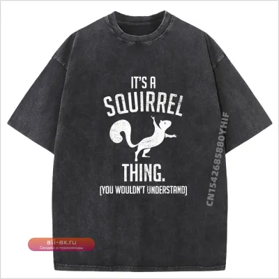 Футболка с принтом "Its a Squirrel Thing" - Смешные животные леса, Аниме, Большой размер