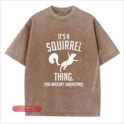 Футболка с принтом "Its a Squirrel Thing" - Смешные животные леса, Аниме, Большой размер
