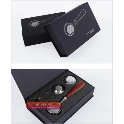 Бездонный портафильтр для эспрессо из пищевой нержавеющей стали 58 мм, подарочный набор