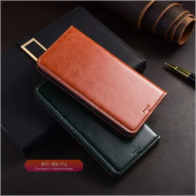 Кожаный чехол-книжка с карманом для карт для Nokia X10, X20, XR20, X100, G10, G11, G20, G21, G50, G60, G300, G400