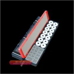 51*10*5см Многофункциональный двухслойный ящик для рыболовных снастей с отделениями для поплавков и намоткой лески J385