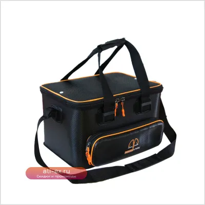 Складное рыболовное ведро Black Drone Eva прямоугольное, утолщенное, ПВХ, портативное