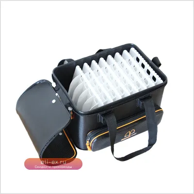 Складное рыболовное ведро Black Drone Eva прямоугольное, утолщенное, ПВХ, портативное