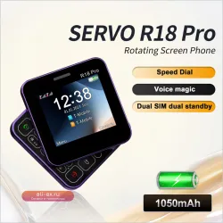 SERVO R18 PRO 2G Dual SIM кнопочный телефон с вращающимся экраном и функцией Magic Voice