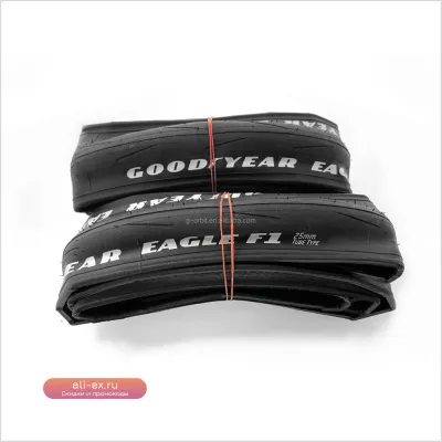 Шина для шоссейного велосипеда STLF Good Year Eagle F1 700c, складная, клинчер, черная