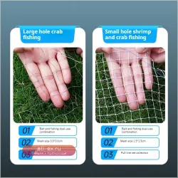 Переносная краболовка для морских и речных раков, креветок и крабов