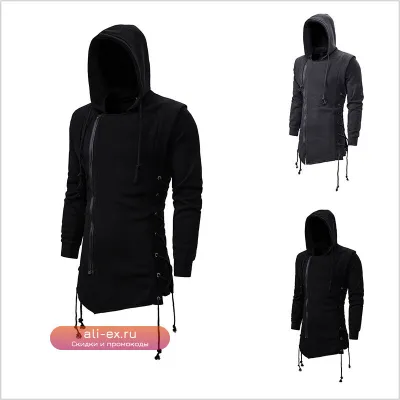 Утепленный мужской кардиган-худи на молнии, осенняя новинка, повседневный однотонный с длинным рукавом, приталенный, темно-серый, свободная куртка-толстовка