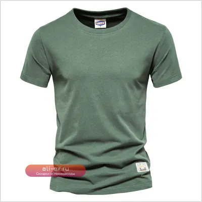 Мужские летние футболки из 100% хлопка белые и черные – модный базовый стиль с коротким рукавом