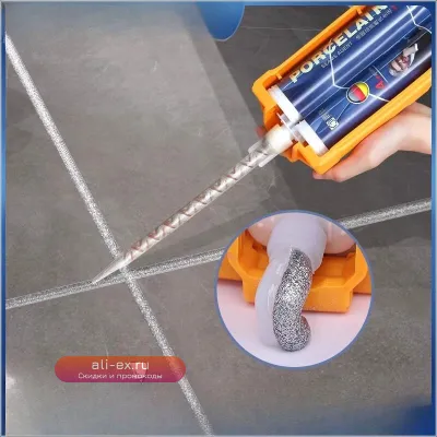 Керамогранит для пола Beauty Sealant "Благородное серебро" - водостойкий, противоплесневый, для домашнего использования