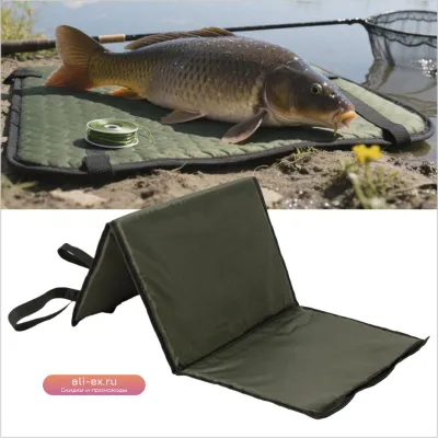Защитный мат для рыбалки складной водонепроницаемый