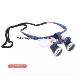 Хирургический налобный осветитель-лупа 2.5X/3.5X с двухсторонней резьбой для оториноларингологии, общей и микрохирургии