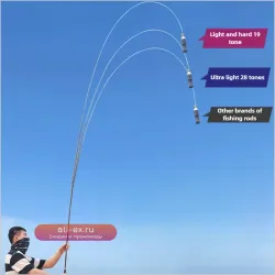 Удилище для карася Super Lightweight Crucian Carp Rod, 28/19, высокоуглеродистое, анти-взрывной дизайн для быстрой заброски, снасть соревновательного уровня