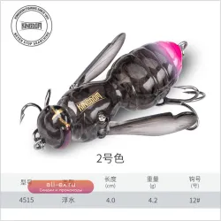 Имитационная приманка для насекомых Bionic Insect Bait с поверхностной системой и шумом имитации волны