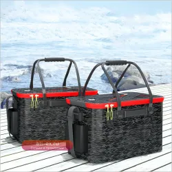 Складное ведро для живой рыбы EVA, водонепроницаемая сумка для рыбалки, уличный аквариум