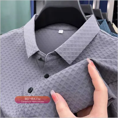 Мужская футболка-поло премиум класса с коротким рукавом для гольфа и делового кэжуал стиля