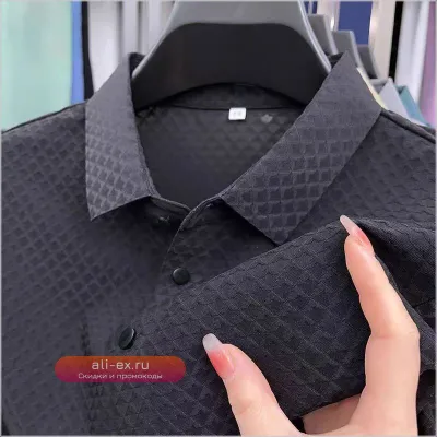 Мужская футболка-поло премиум класса с коротким рукавом для гольфа и делового кэжуал стиля