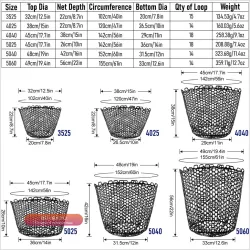 Силиконовая голова рыболовной сети 30-60 см