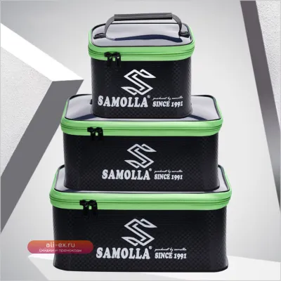 Набор из 3 шт. EVA ведер для рыбалки с прозрачной крышкой, многофункциональный, для аксессуаров