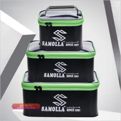 Набор из 3 шт. EVA ведер для рыбалки с прозрачной крышкой, многофункциональный, для аксессуаров