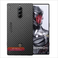 Противоударный чехол из карбона и арамида для Nubia Red Magic 8 Pro / 8 Pro Plus / 8S Pro / 8S Pro Plus