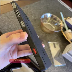 Противоударный чехол из карбона и арамида для Nubia Red Magic 8 Pro / 8 Pro Plus / 8S Pro / 8S Pro Plus