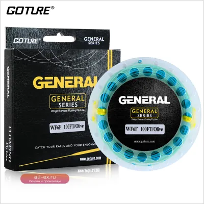 Goture GENERAL Fly Line 30M WF Плавающая леска для нахлыста с петлями