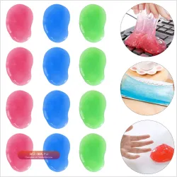 Гель-очиститель для клавиатуры 20 шт. – многоразовый инструмент для чистки электроники ПК, ноутбуков, автомобилей