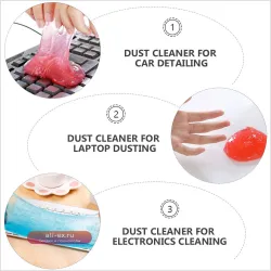 Гель-очиститель для клавиатуры 20 шт. – многоразовый инструмент для чистки электроники ПК, ноутбуков, автомобилей