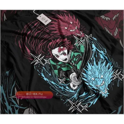 Футболка унисекс в стиле аниме винтаж