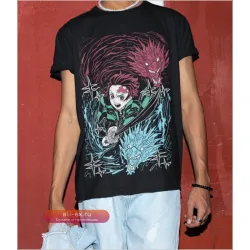 Футболка унисекс в стиле аниме винтаж