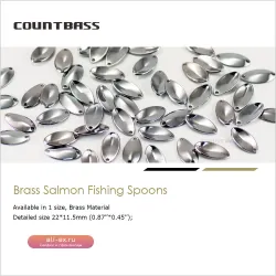 Заготовки воблеров COUNTBASS 50 шт. 1.8г латунь для форели