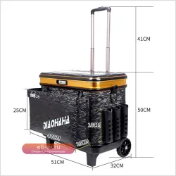 Портативное складное ведро для рыбалки EVA с аэратором и большой вместимостью