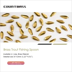 Заготовки для блесен Countbass SP013 латунь, 2.4г, без покрытия