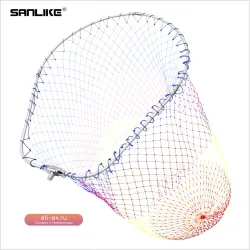 Складная рыболовная сеть SANLIKE с раздвижной рамой из алюминиевого сплава и нейлоновой сеткой (12 мм)